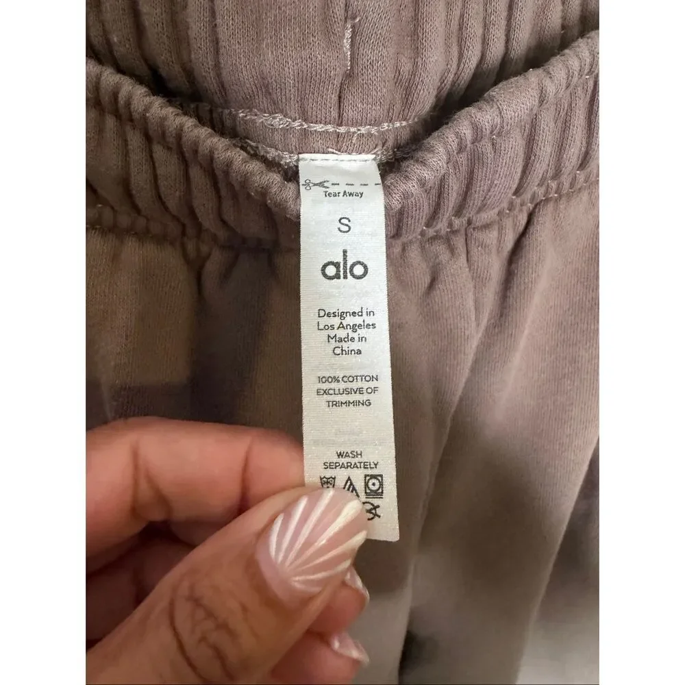 Alo Straight Leg Ombre Sweatpants | Brown in Small